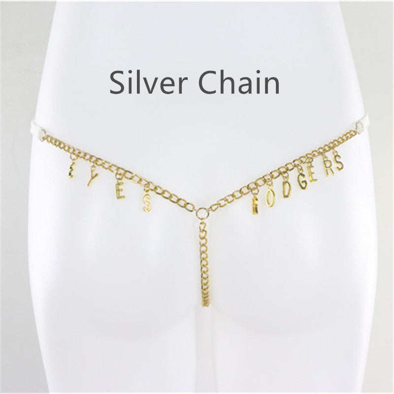 Customized Thong Waist Chain Body Chain Customized Thong Waist Chain Body Chain